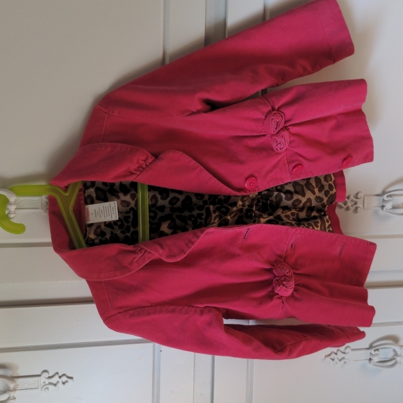 Gymboree pink heavy cotton blazer size 5 - Picture 4 of 5
